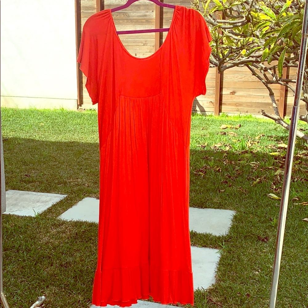 S/s flutter sleeve dress